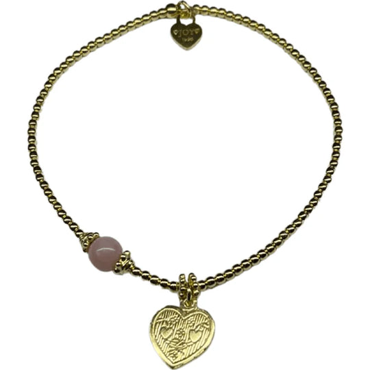 Joy armband gold marlin boda pink