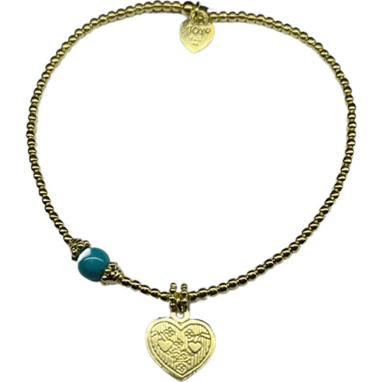 Joy armband gold marlin boda turqoise