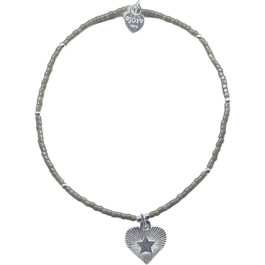 Joy armband jamaica galaxy heart groen