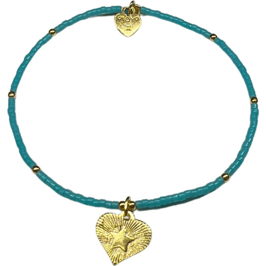Joy armband jamaica gold galaxy star turquiose