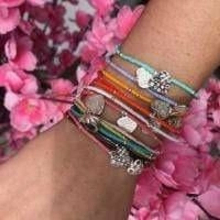 Joy armband jamaica joy paars-18 - Armbanden