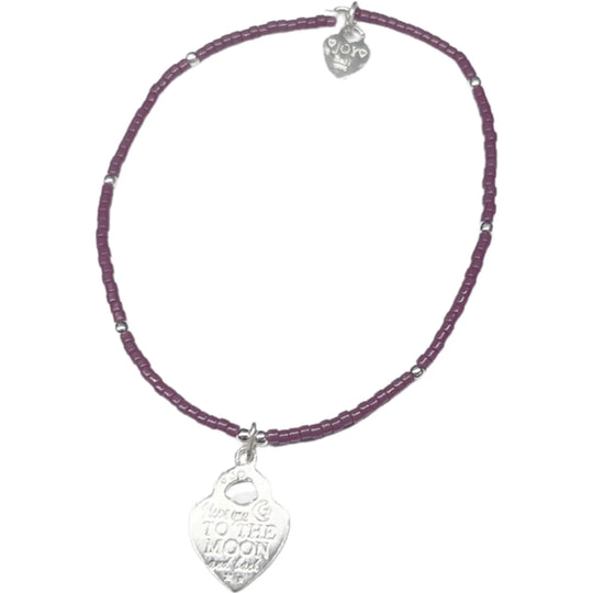 Joy armband jamaica to the moon paars
