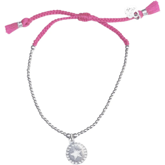 Joy armband sunny brazil celeste donkerroze