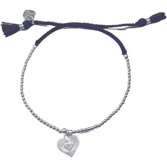 Joy armband sunny brazil galaxy heart zwart