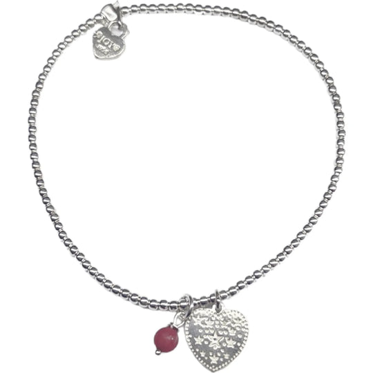 Joy armband tiny wish stay safe reach for red
