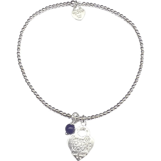 Joy armband tiny wish stay safe to the moon d-blue
