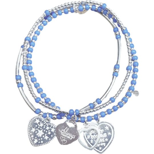 Joy armbanden set lugano-blauw