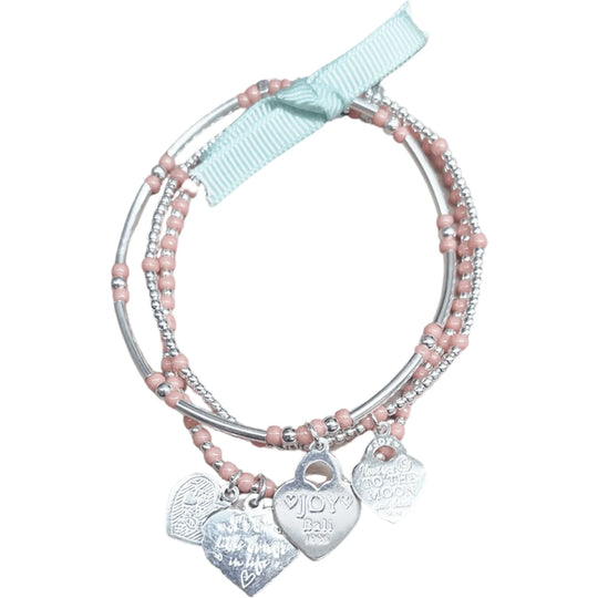 Joy armbanden set lugano-coral