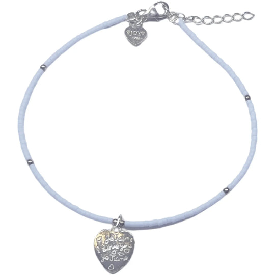 Joy enkelband jamaica ti amo blauw