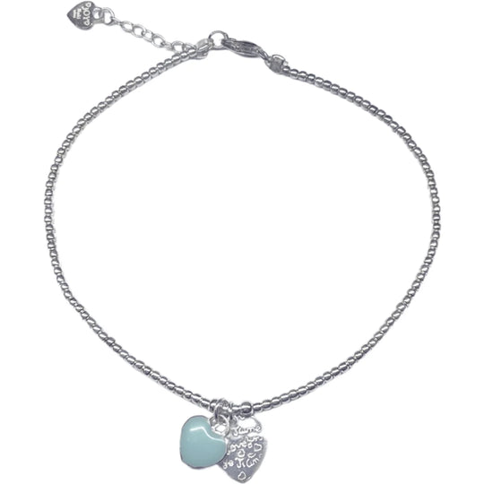 Joy enkelband tiny azul ti amo aqua