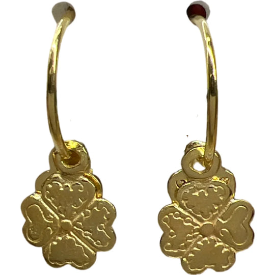 Joy oorbellen bonita gold 4 clover