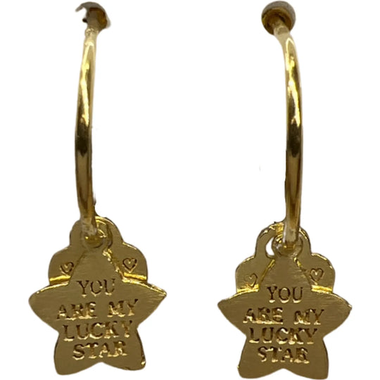 Joy oorbellen bonita gold lucky star