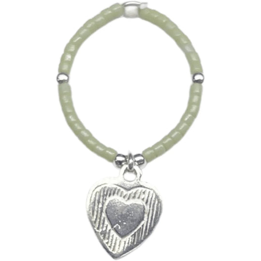 Joy ring cenik jamaica corazon-limegroen