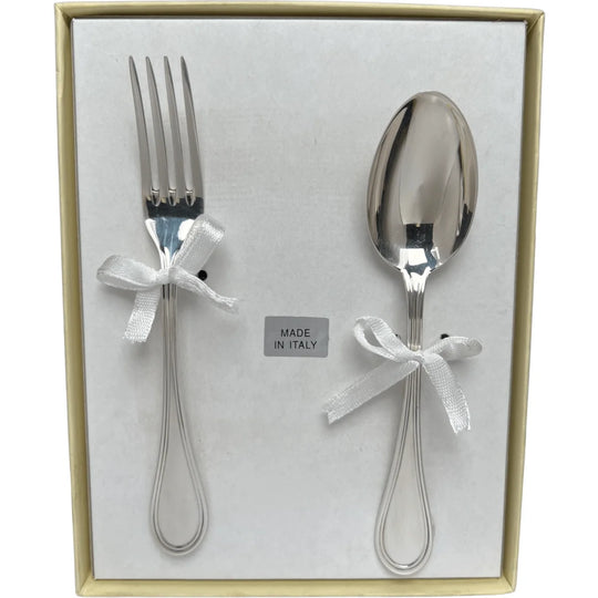 Kinderbestek 2-delig Prinses verzilverd