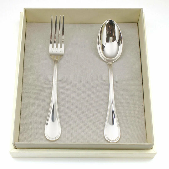 Kinderbestek 2-delig Zilver