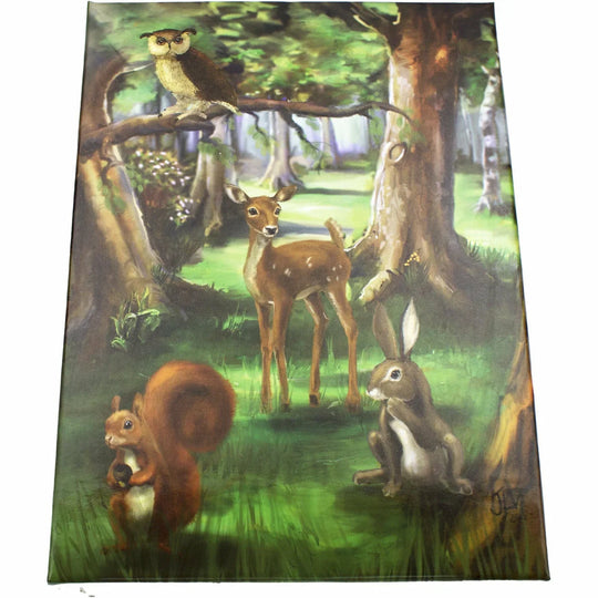 Kinderbestek 4-delig Bosdieren Staal