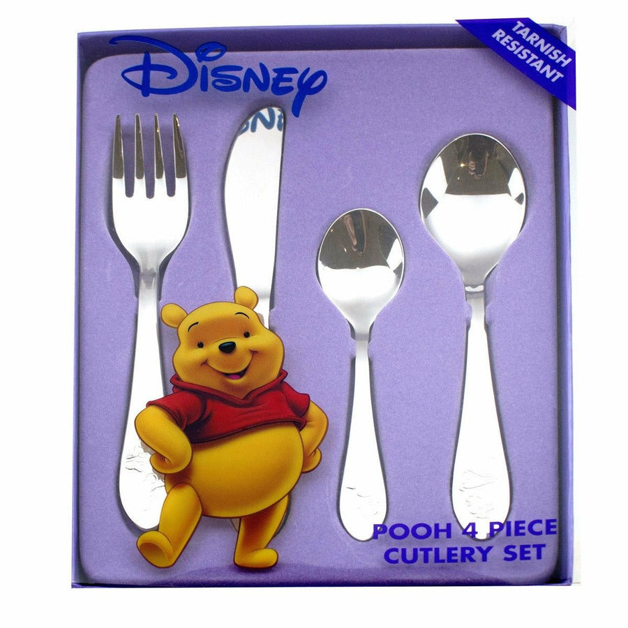 Kinderbestek 4-delig Disney Winnie the pooh Staal -