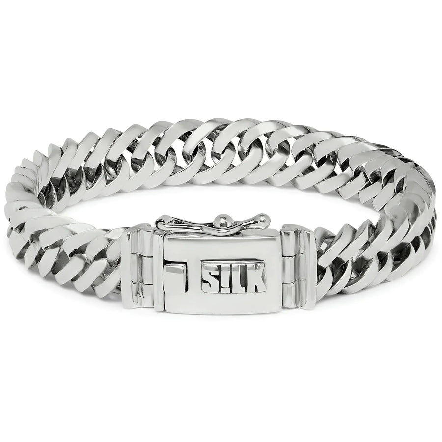 Zilveren ketting armband silk armband 115-19 van Zwart Jewelz