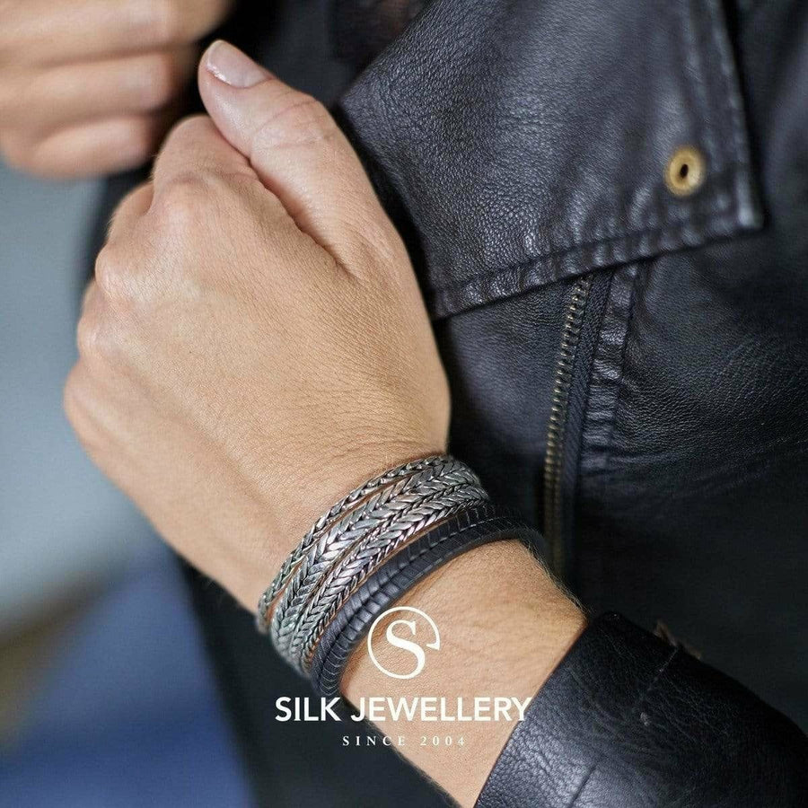 Silk armband 157BLK - Armbanden