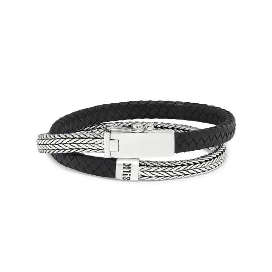 Silk armband Silk-344BLK-18