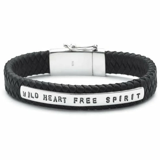 Silk armband 852BLK-18 zwart