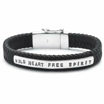 Silk armband 852BR-18-bruin - Armbanden