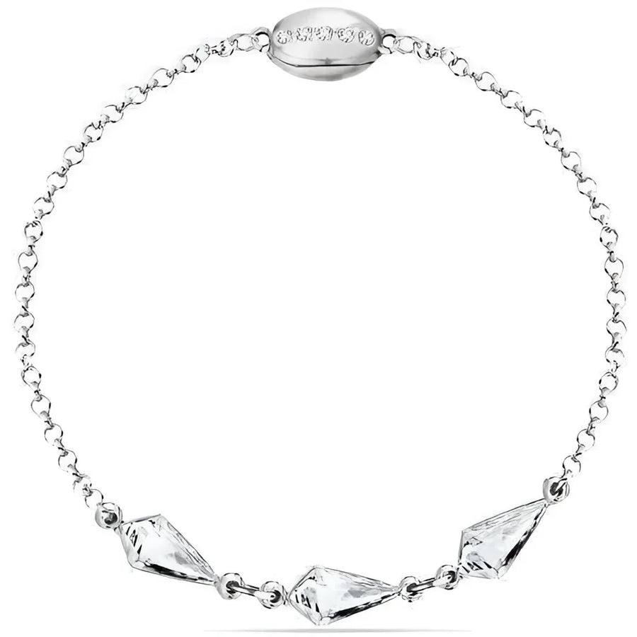 Zilveren diamantvormige kristal armband Spark Armband Mix en Match BMM31027M met kreeftenhaak