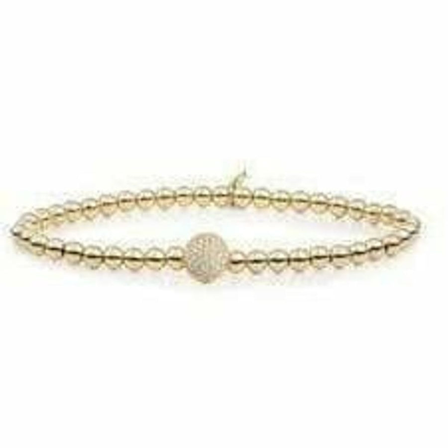 Sparkling Jewels armband SB-G-4MM-DISC - Armbanden