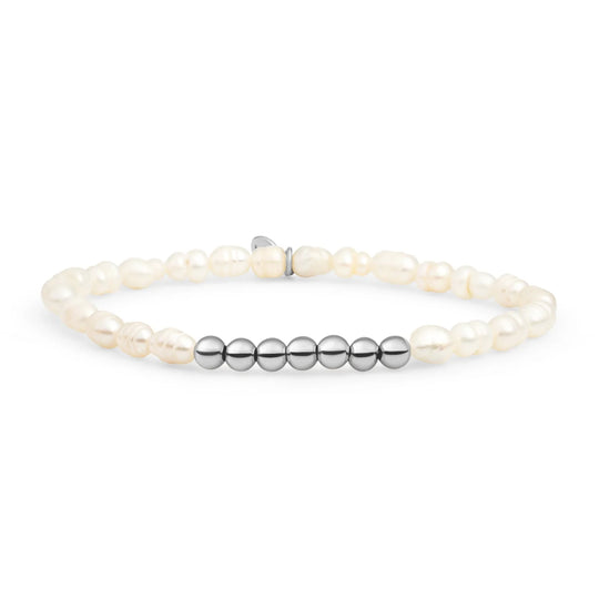 Sparkling Jewels armband SB-S-4MM-RLI-PEARL