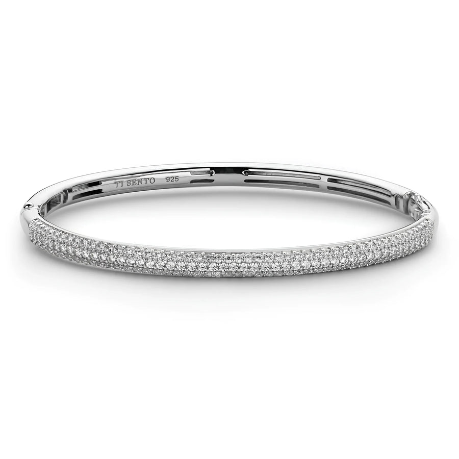 Ti Sento Milano armband 2874ZI: 18k witgouden diamanten bangle