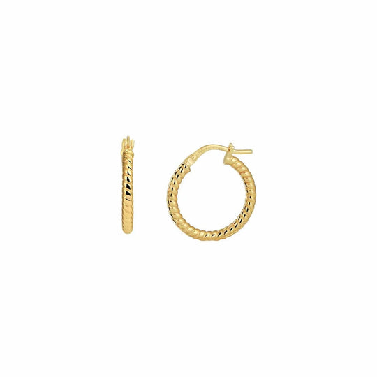 Zilgold oorringen 2,2mm