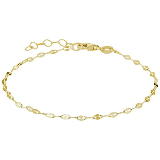 Zilver vergulde enkelbandje 2,2mm