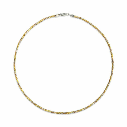 Zilver vergulde ketting FO2TRI