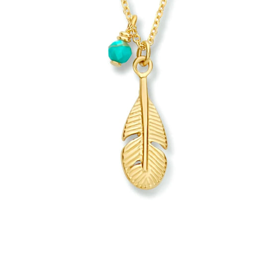 Zilver vergulde ketting veer