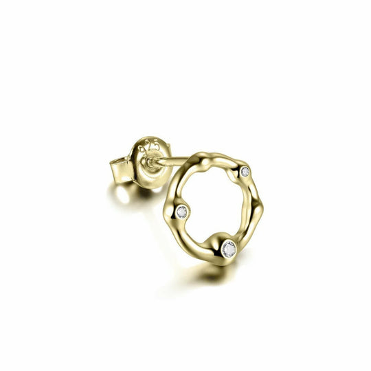 Zilver vergulde oorbellen I07E001Y