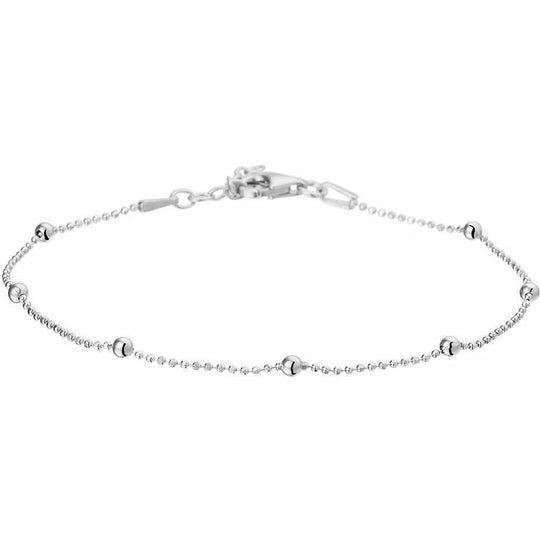 Zilveren armband bolletjes 2,5 mm 17 + 2 cm