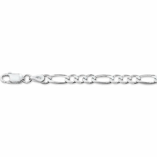 Zilveren armband figaro 4,0 mm