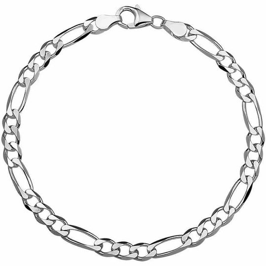 Zilveren armband figaro 4,5 mm