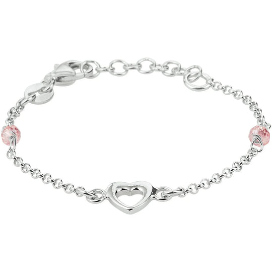 Zilveren armband hart kids