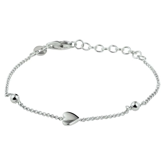 Zilveren armband hart, kids
