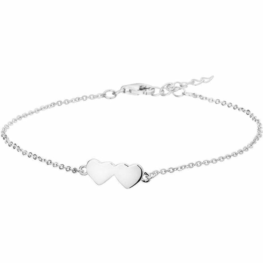 Zilveren armband harten 1,3 mm 16 + 3 cm - Armbanden