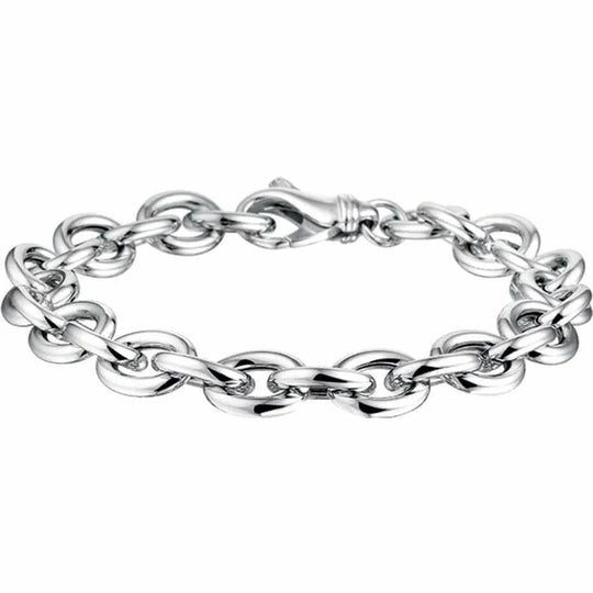 Zilveren armband jasseron 9 mm 19,5 cm
