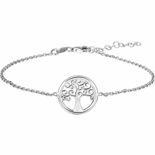 Zilveren armband levensboom 1,5 mm 17 + 3 cm