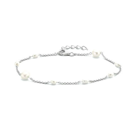 Zilveren armband parel
