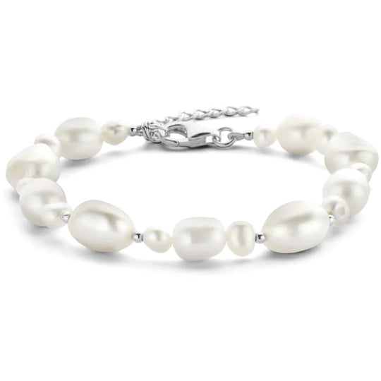 Zilveren armband parels