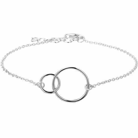 Zilveren armband rondjes 1,3 mm 16 + 2,5 cm