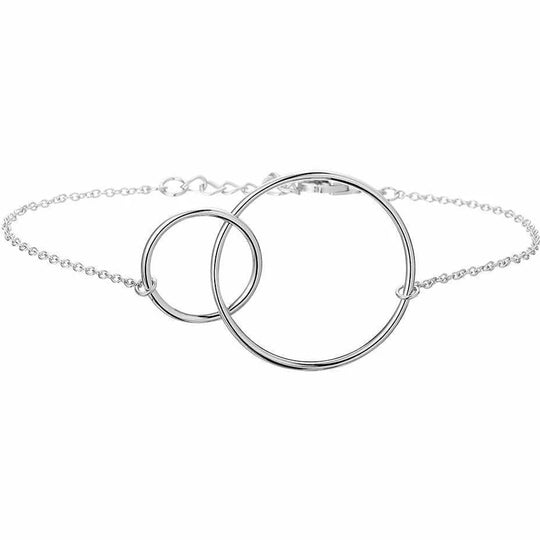 Zilveren armband rondjes 1,3 mm 16,5 + 2,5 cm