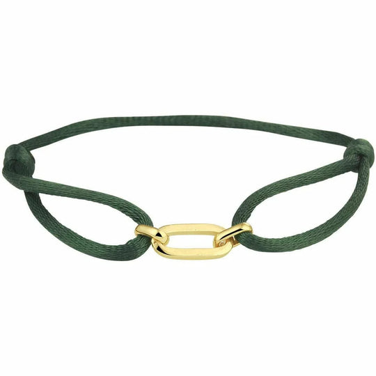 Zilveren armband satijn