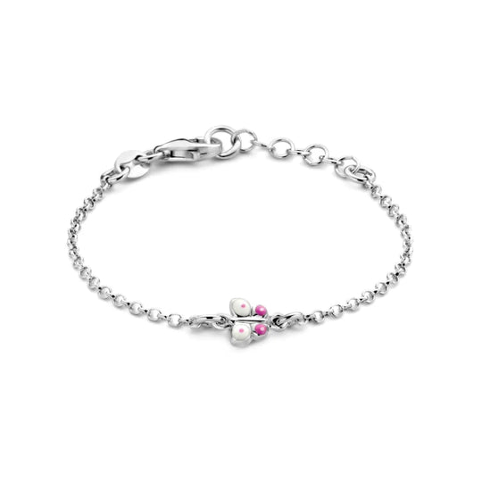 Zilveren armband vlinder, kids
