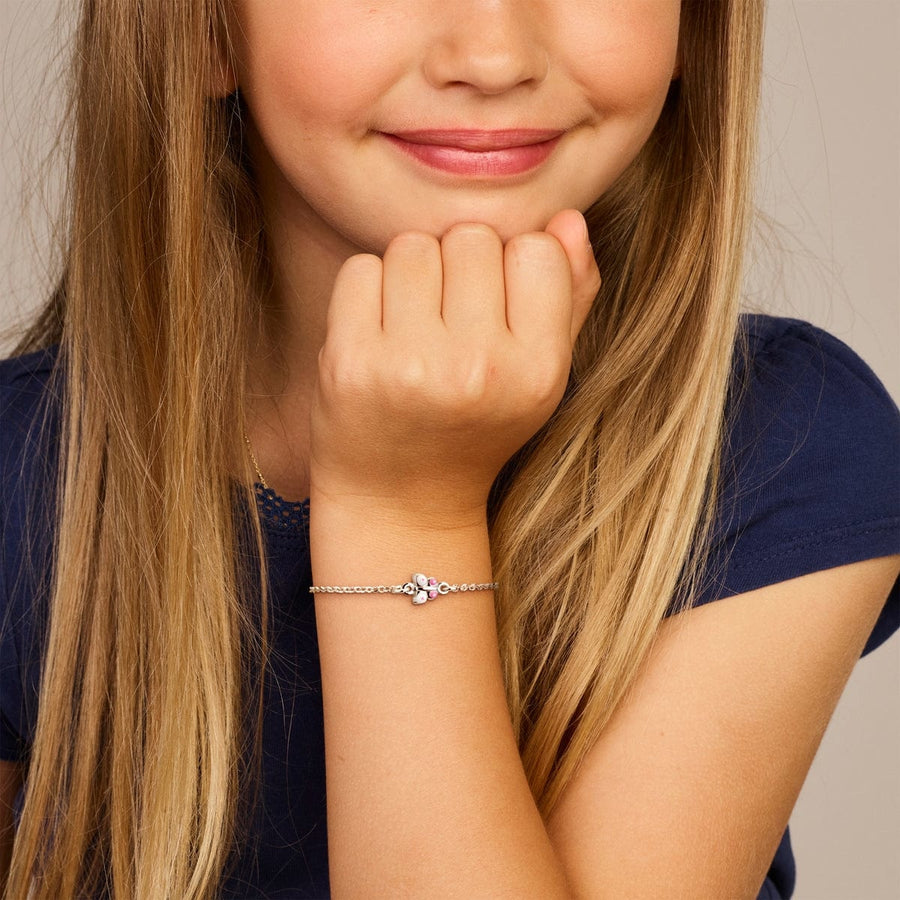 Zilveren armband vlinder kids - Armbanden